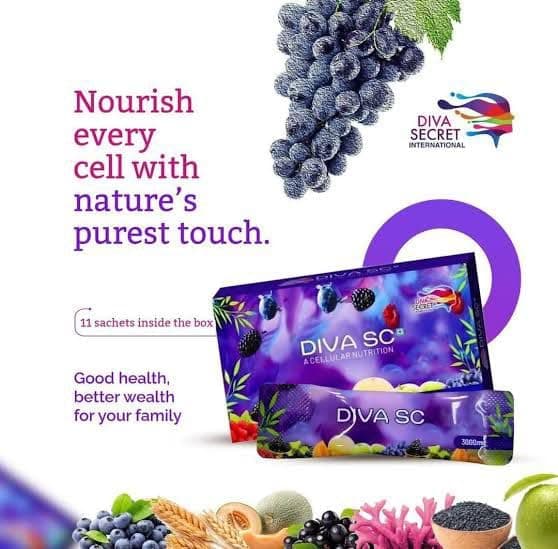 DIVA SC Cellular Nutrition Supplement Sachets 11x3000mg – Daily Cellular Support for Immunity, Energy & Healthy Skin | Premium Quality, Easy Mix