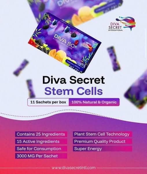 DIVA SC Cellular Nutrition Supplement Sachets 11x3000mg – Daily Cellular Support for Immunity, Energy & Healthy Skin | Premium Quality, Easy Mix